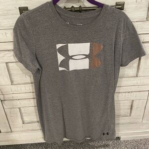 Under Armour. Gray. Short Sleeve Classic Tee. Size Small